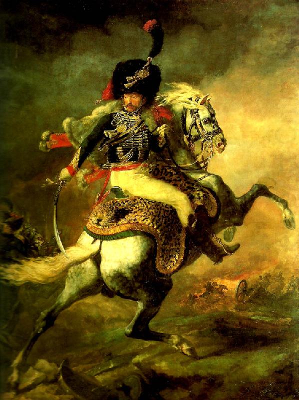 Theodore   Gericault le chasseur de la garde china oil painting image